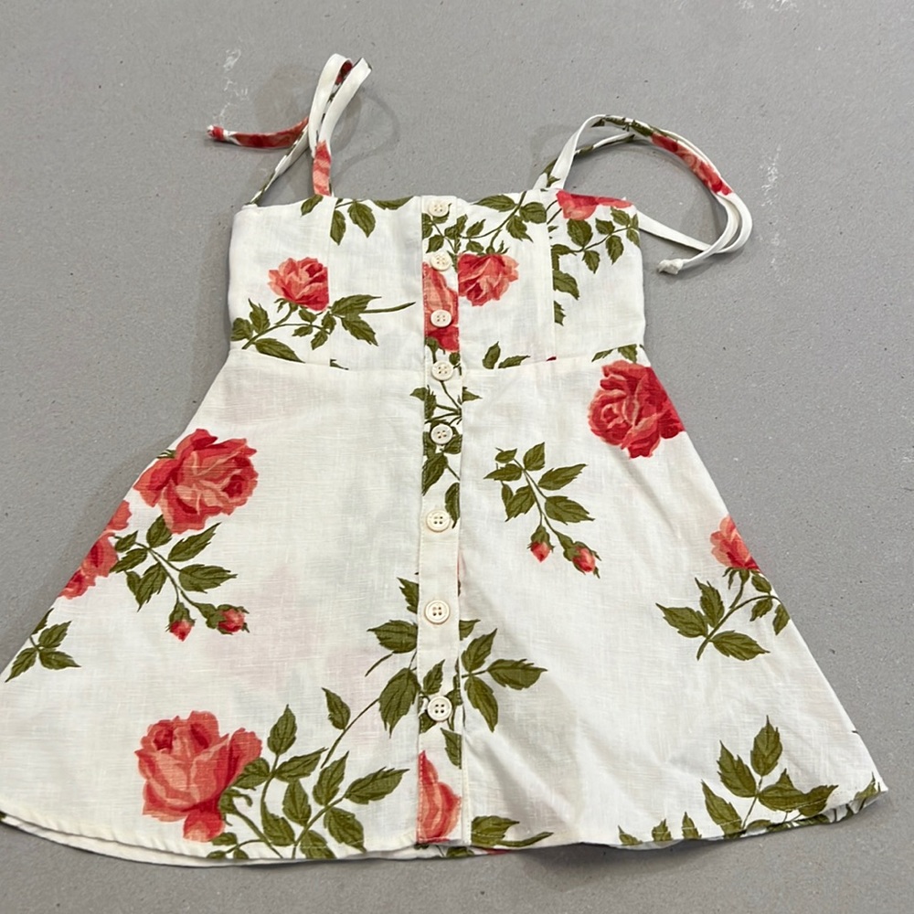 Toddler reformation floral linen dress